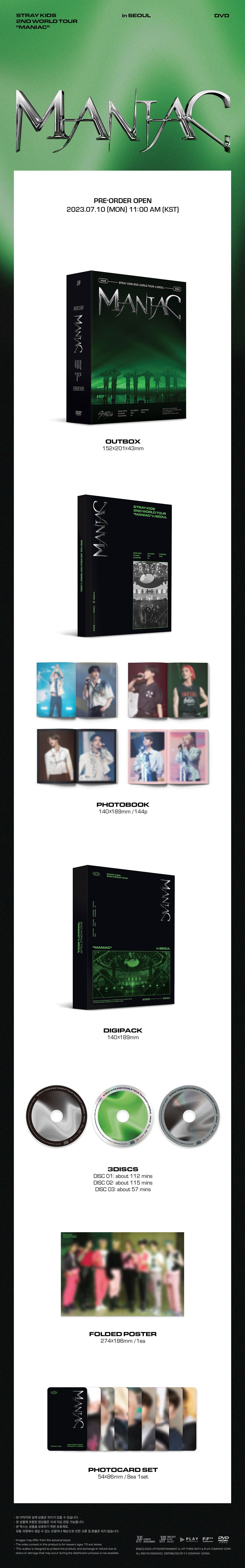 Stray Kids 2nd World Tour "Maniac" In Seoul - DVD & Blu-Ray