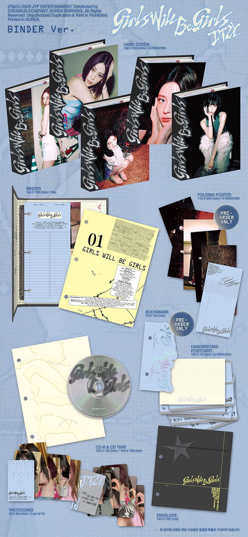 ITZY - [Girls Will Be Girls] (Binder Ver.) (3 TYPES Random)