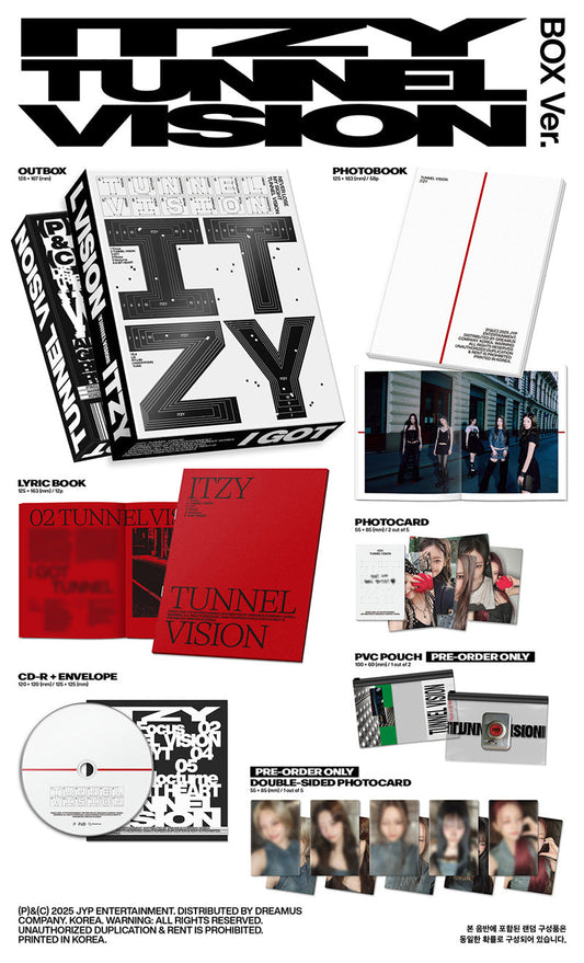 (MUSICPLANT) ITZY - [TUNNEL VISION] (Box Ver.)
