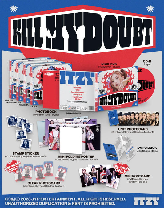 ITZY - 7TH MINI ALBUM [KILL MY DOUBT] (DIGIPACK) (Random Ver.)