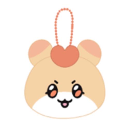 ATEEZ - MIGHTEEZ POP UP Plush Face Keyring (HONGYO)