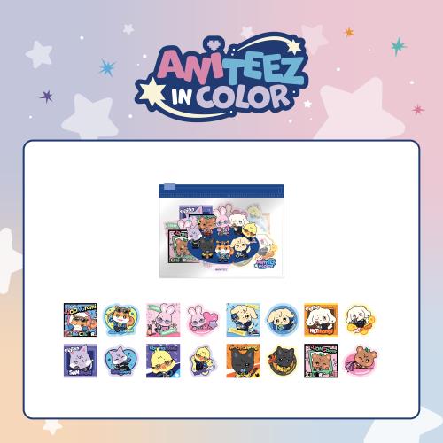 ATEEZ - OFFICIAL MD [ANITEEZ IN COLOR] FLAKE STICKER SET