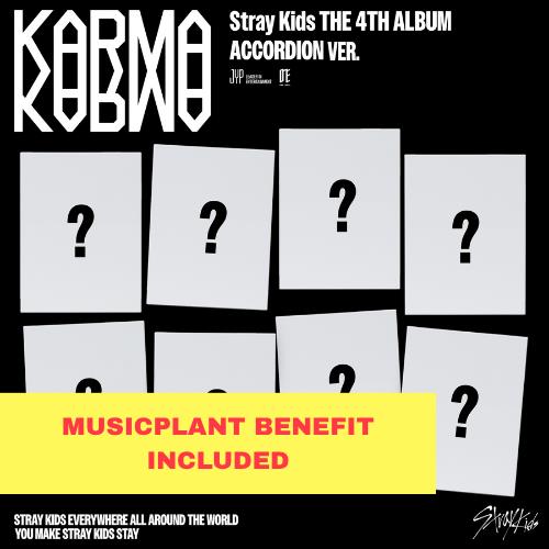 (MUSICPLANT) Stray Kids - 4th Full Album [KARMA] (ACCORDION VER.) (8 TYPES Random)