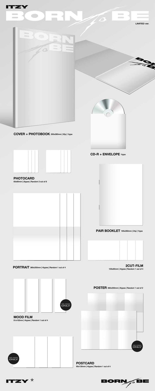 ITZY - 8TH MINI ALBUM [BORN TO BE] (LIMITED Ver.)