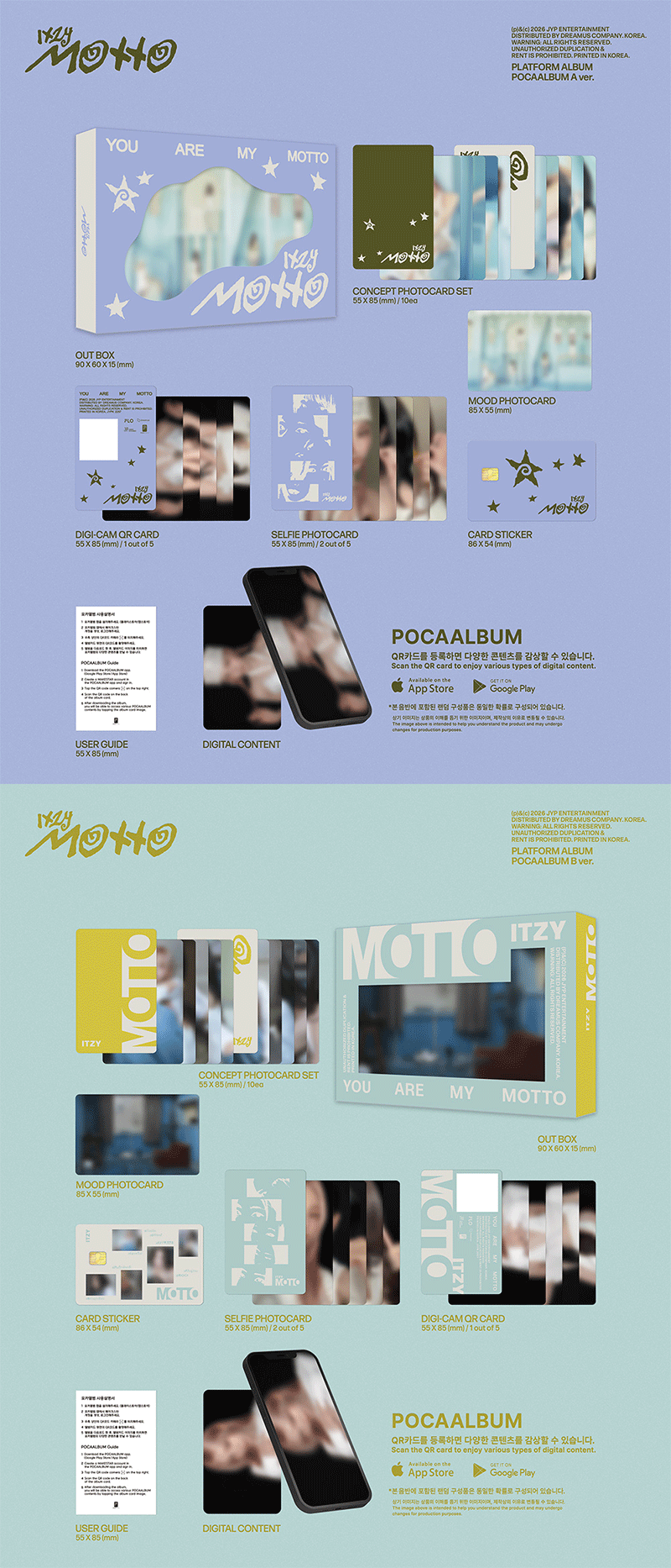 ITZY - [motto] (POCAALBUM Ver.) (2 TYPES Random)