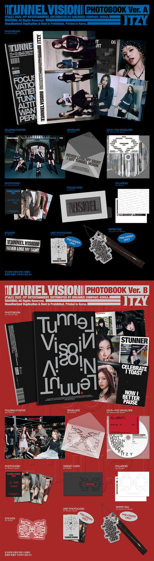 ITZY - [TUNNEL VISION] (Photobook Ver.) (2 TYPES Random)