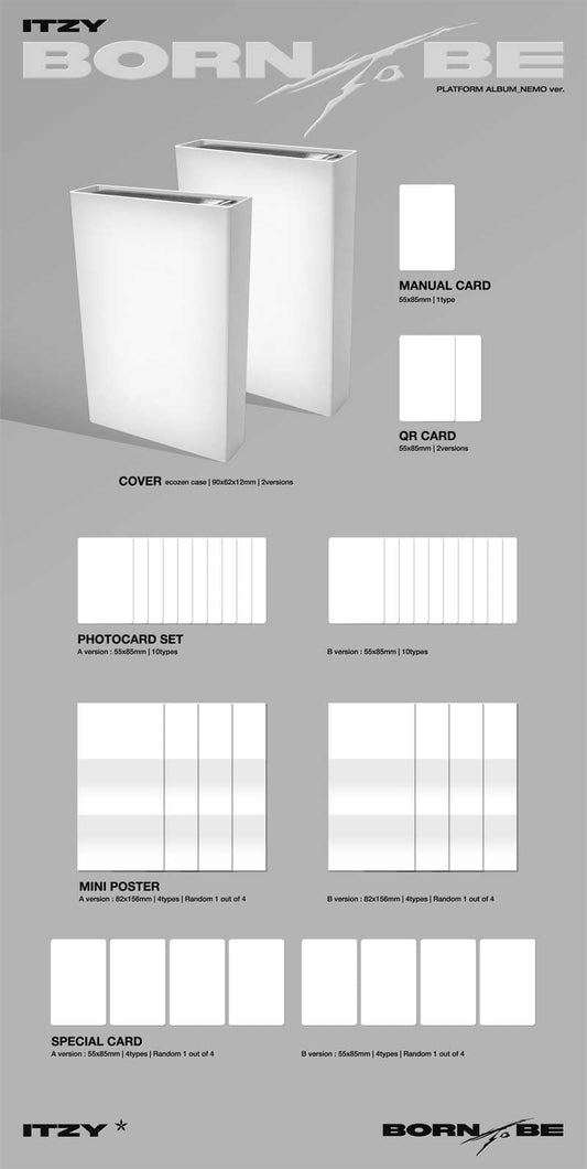 ITZY - 8TH MINI ALBUM [BORN TO BE] (NEMO Ver.) (Random Ver.)