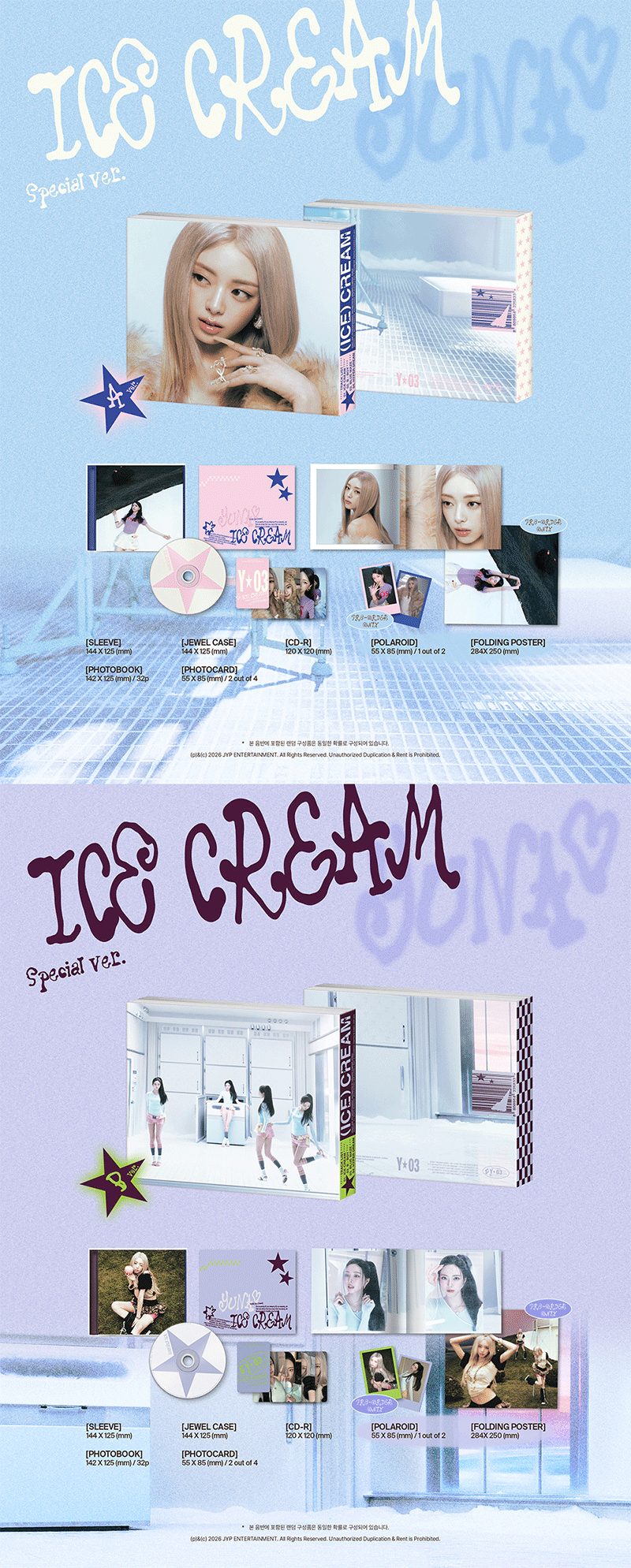 YUNA (ITZY) - [Ice Cream] (SPECIAL Ver.) (2 TYPES Random)