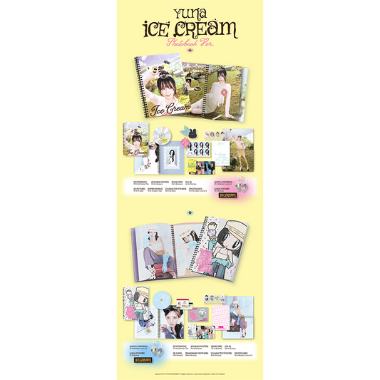(applemusic) YUNA (ITZY) - [Ice Cream] (Photobook Ver.) (2 TYPES Random)