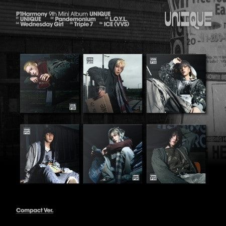 (applemusic) P1Harmony - 9th mini album [UNIQUE] (Compact Ver.) (6 TYPES Random)