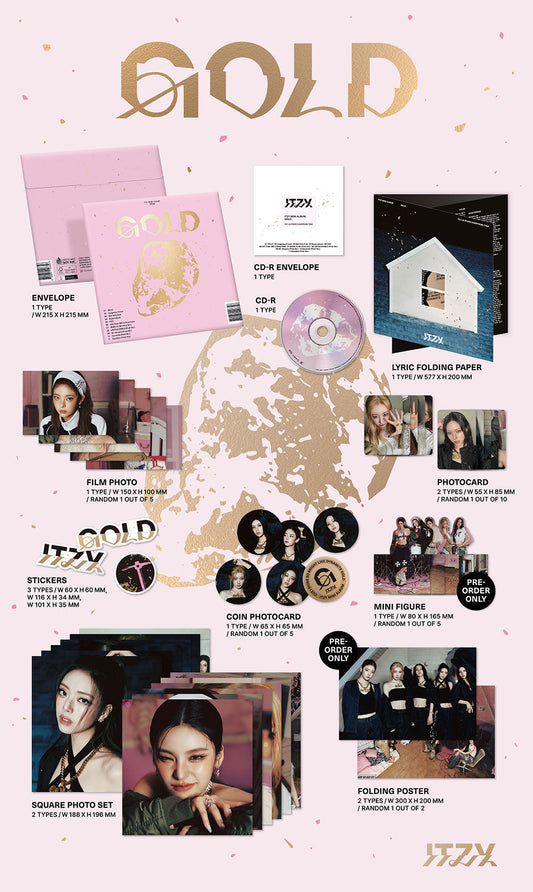 ITZY - 9th Mini Album [GOLD] (Special Edition Ver.) (2 TYPE Random)