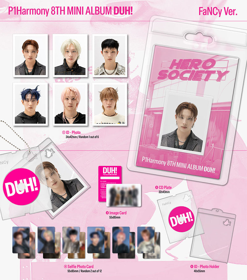 P1Harmony - 8th mini album [DUH!] (Plve Ver.) (Limited Edition)