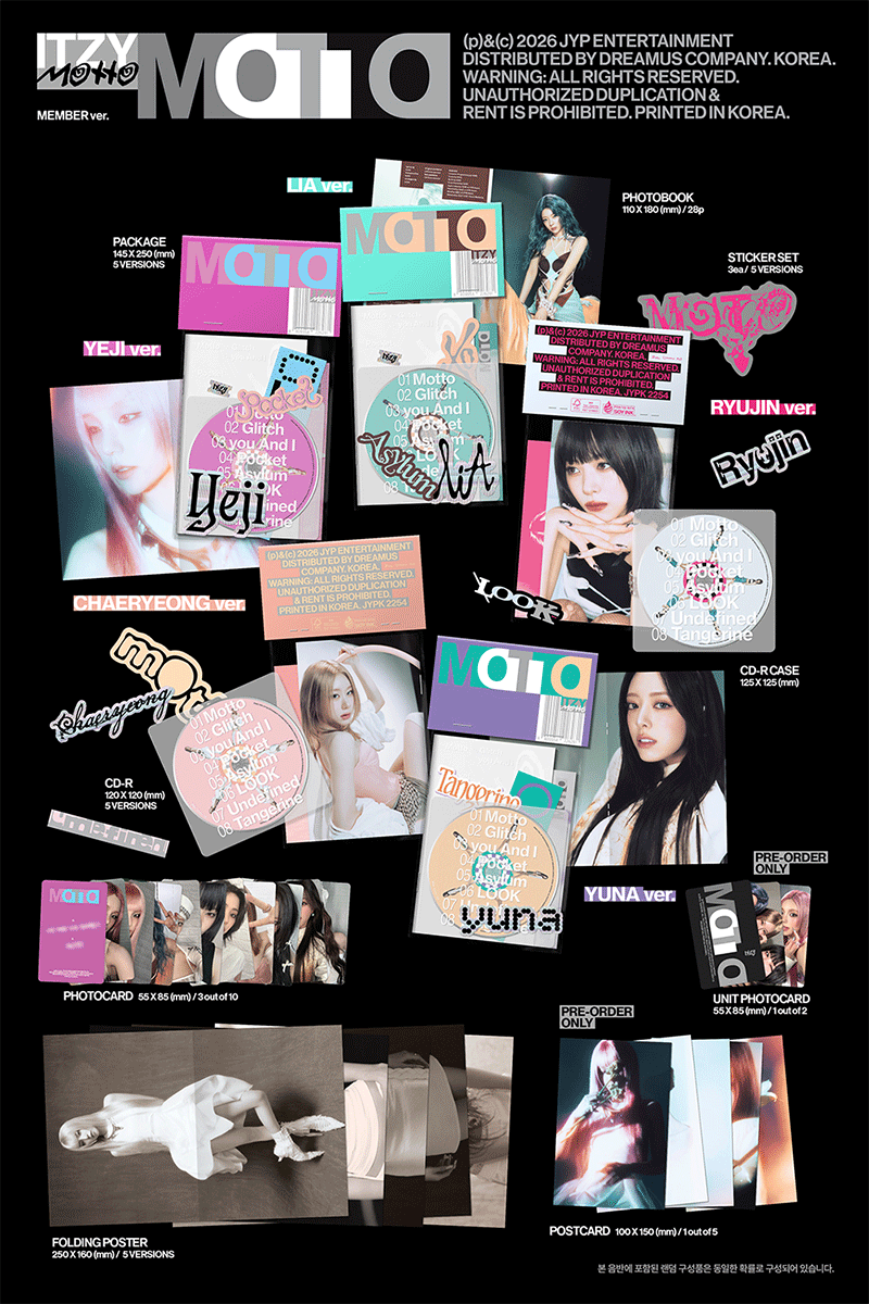ITZY - [motto] (MEMBER Ver.) (5 TYPES Random)