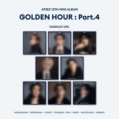 ATEEZ - 13th mini album [GOLDEN HOUR : Part.4] (DIGIPACK VER.) (8 TYPES Random)